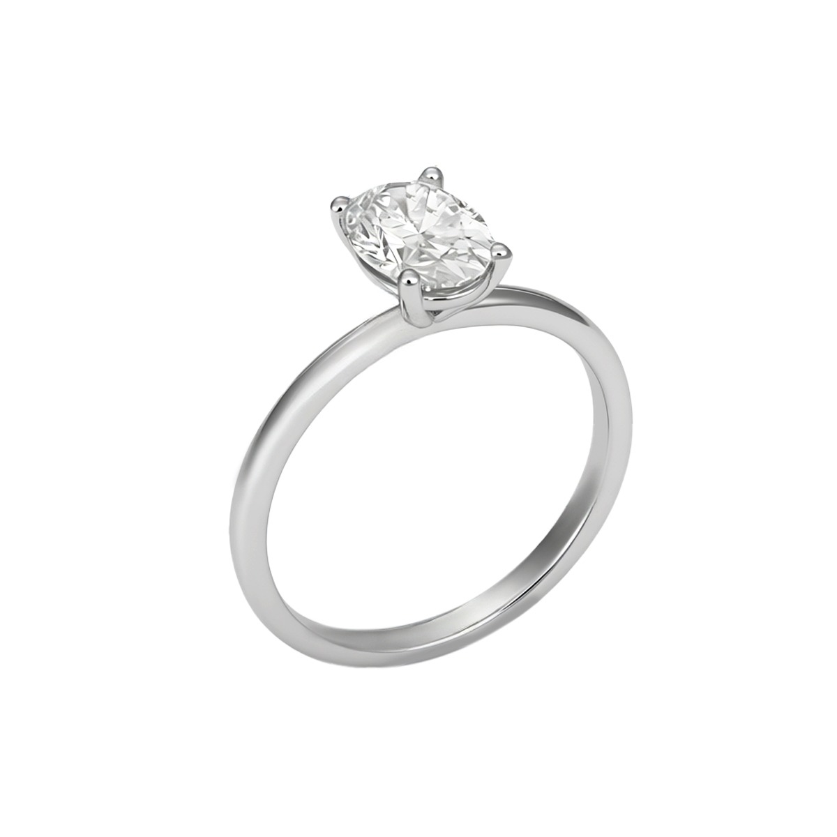 Oval Cut Solitaire Ring