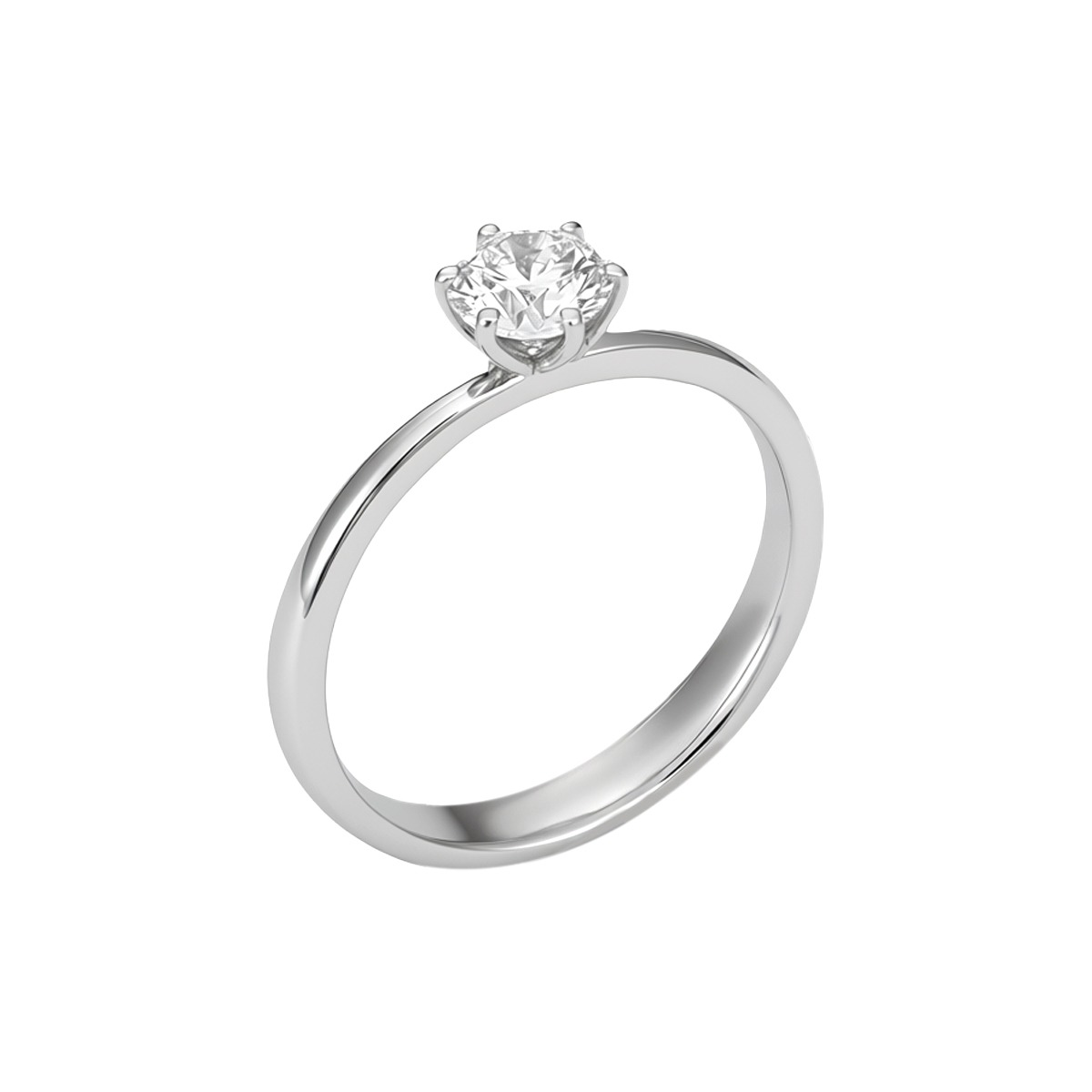 Round Cut Solitaire Ring