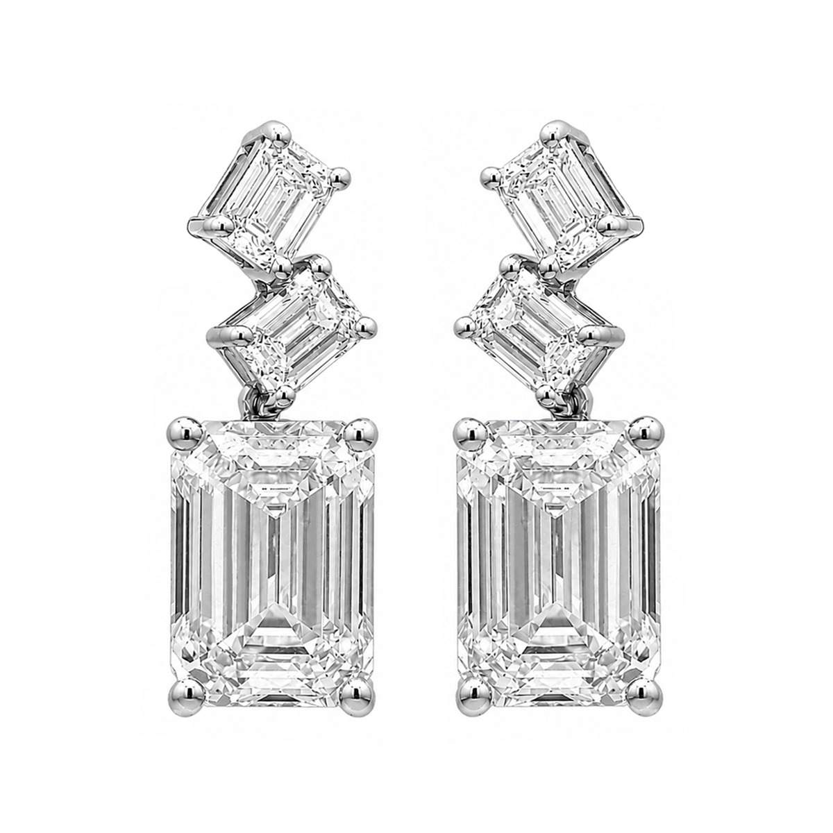 Emerald Cut Earrings